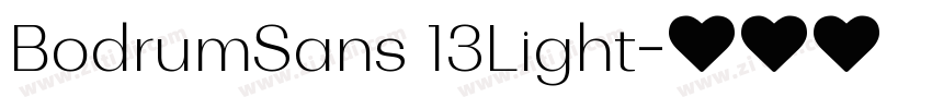 BodrumSans 13Light字体转换